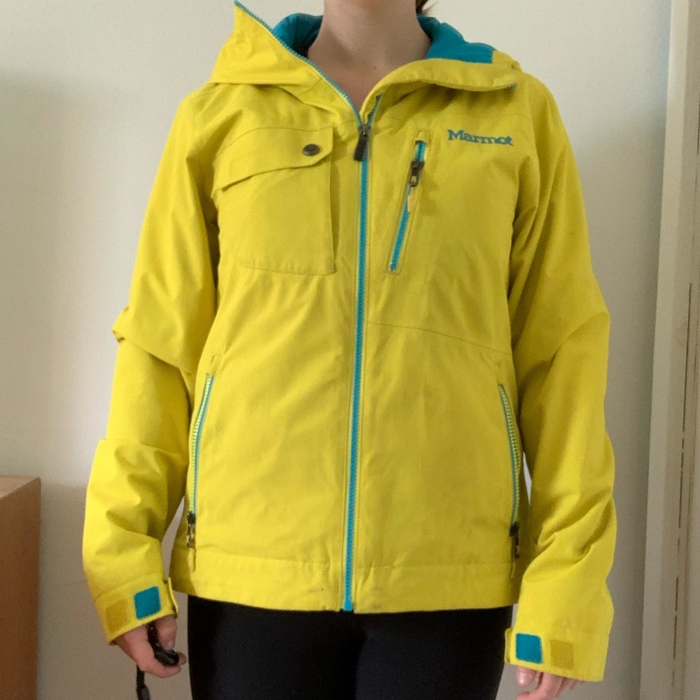 Yellow Marmot brand ski jacket